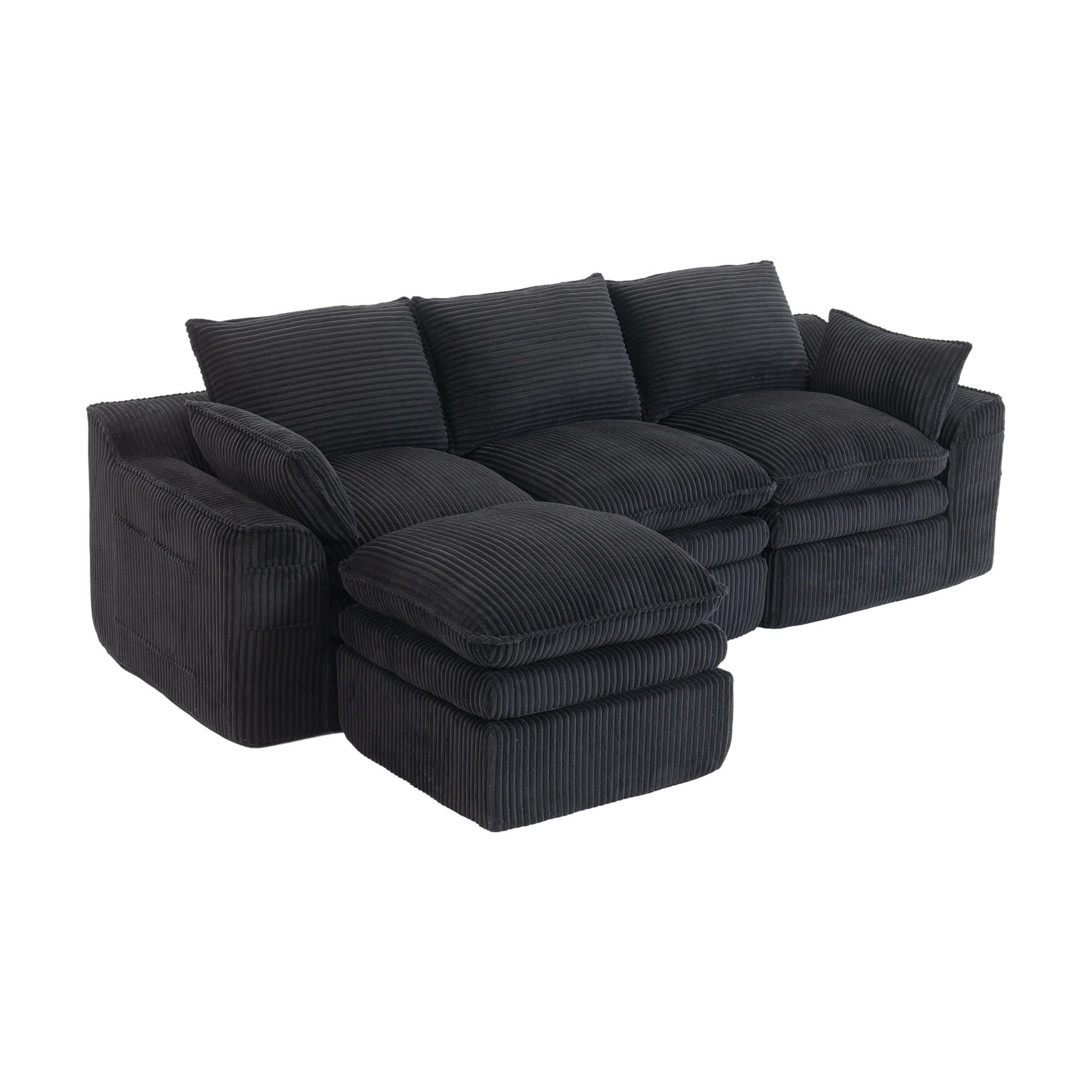 Meubliv Sofa Schwarz 263x167 cm