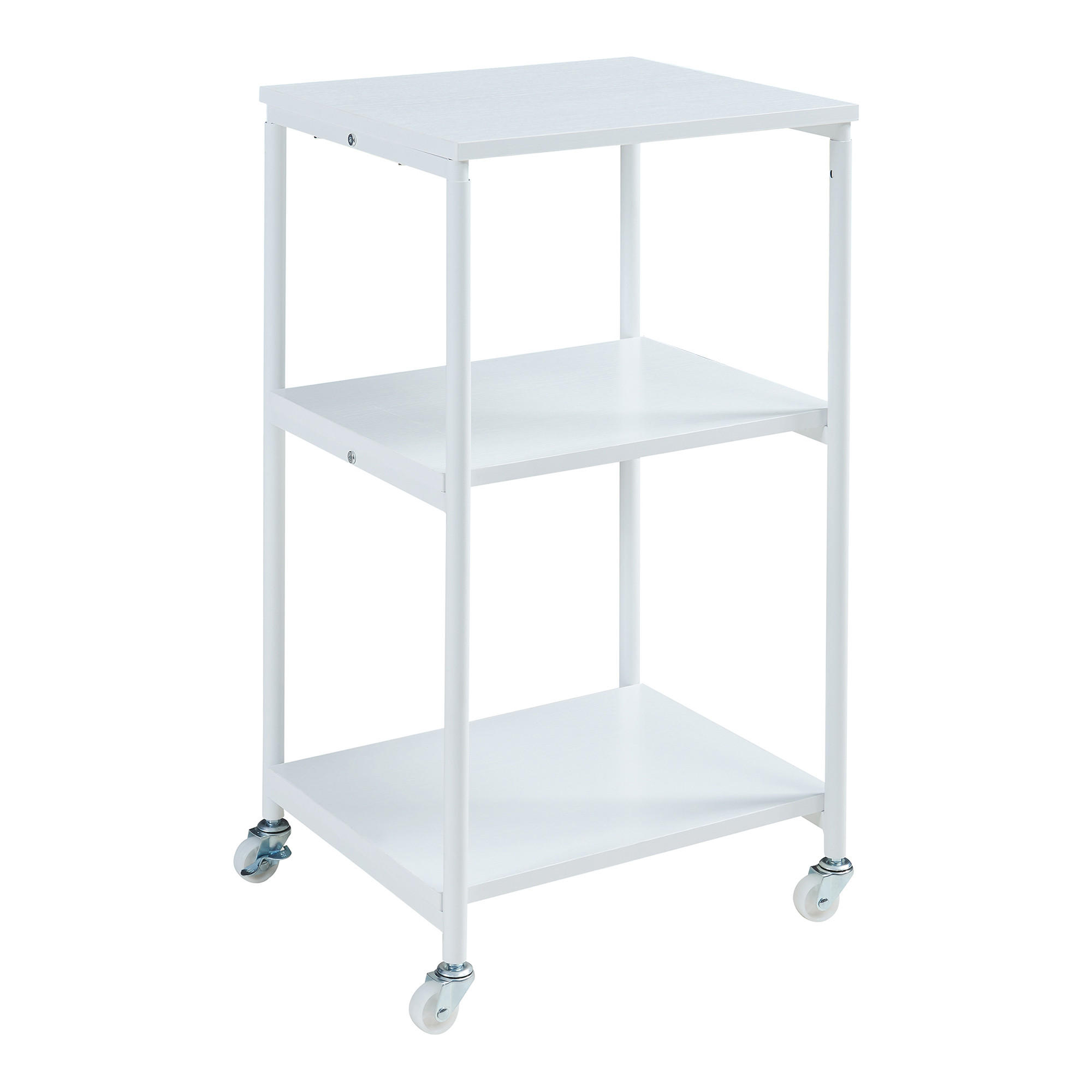 BÜROREGAL Janertu - Weiß, Holzwerkstoff/Metall (39/82/34.5cm) - [en.casa]