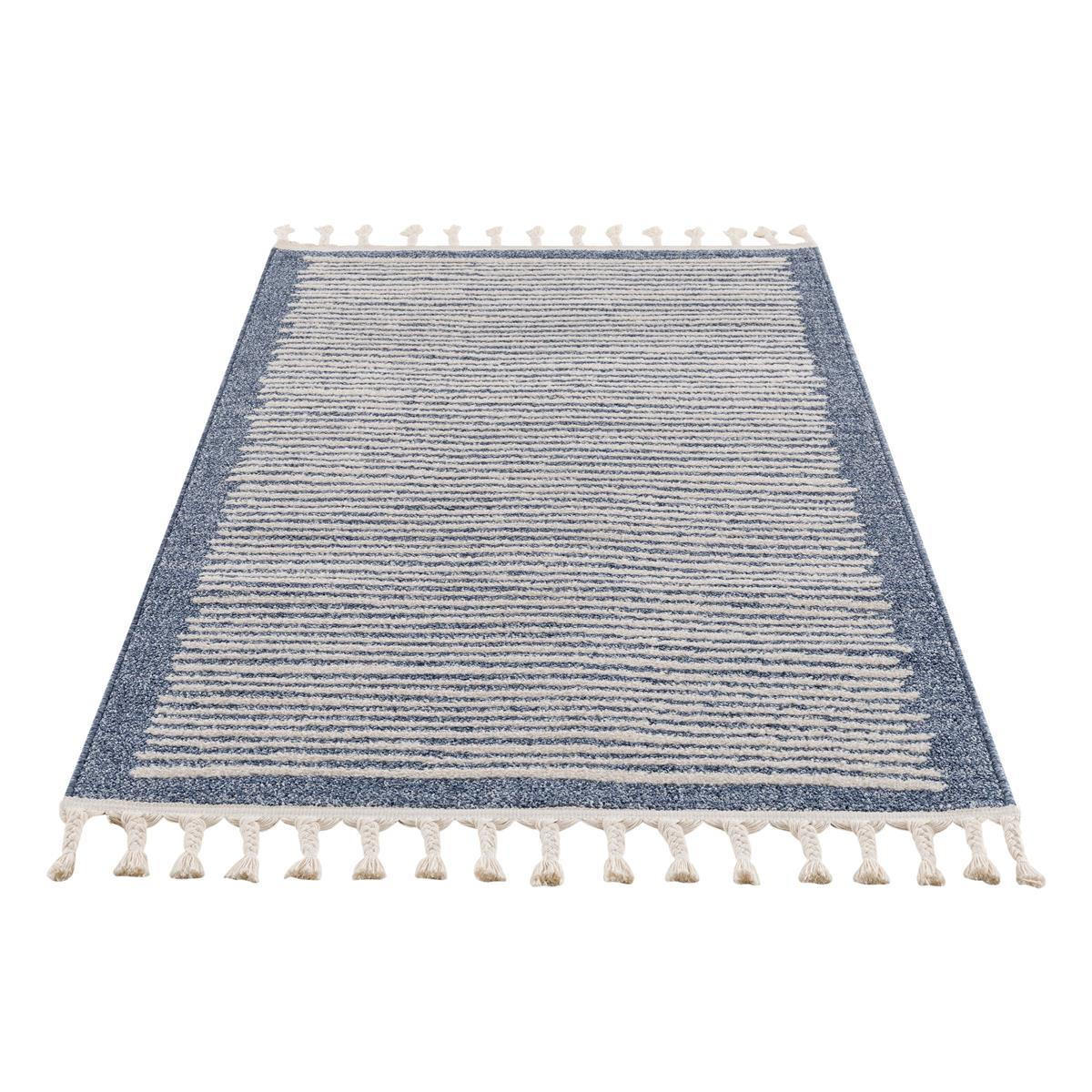 KURZFLOR-TEPPICH Art 2231 Blau 80x300 cm - Blau, Textil (80/300cm) - carpet city