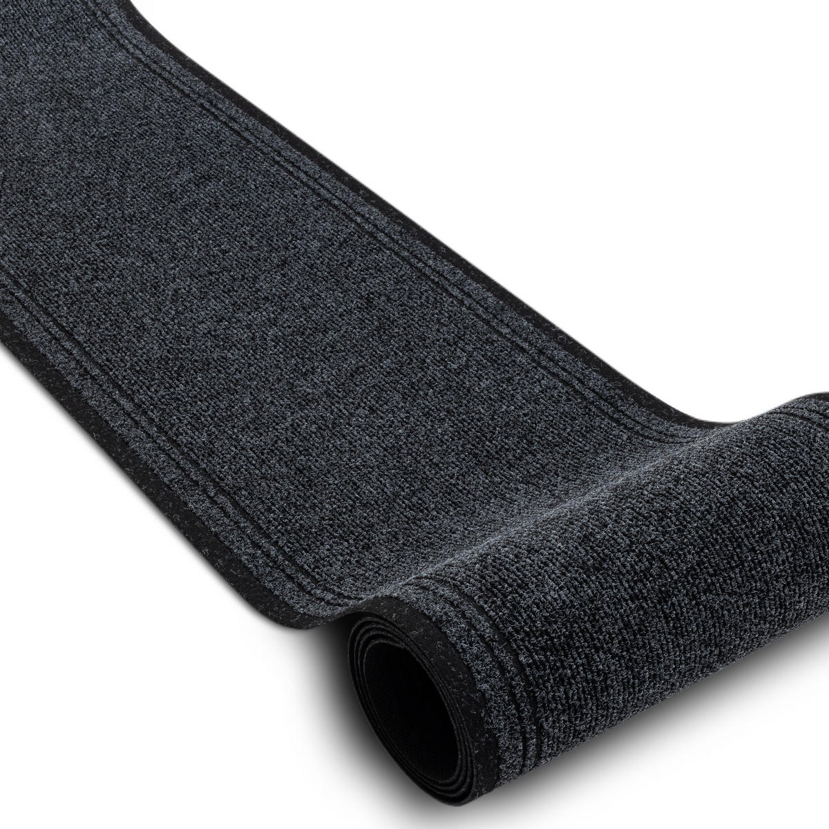 LÄUFER Antirutsch MALAGA 100/370 cm - Anthrazit, Textil (100/370cm) - rugsX