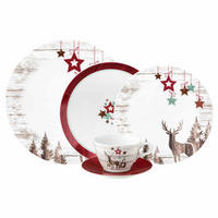 KOMBISERVICE Life Christmas weiß-braun 30er Set - Weiß/Braun, Keramik (1/1/1cm) - Seltmann Weiden