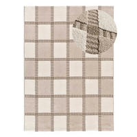 KURZFLORTEPPICH Beige / Weiß Candela 160/230 cm - Beige/Weiß, Naturmaterialien/Textil (160/230cm) - Atticgo