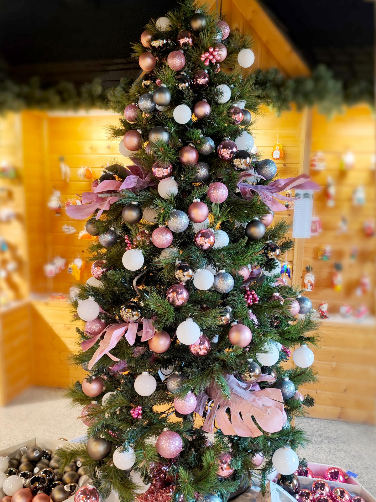 CHRISTBAUMSCHMUCK Kugelsortiment Komplettbaum Mehrfarbig 6cm (Glas / 217 Stk.) - Multicolor, Glas (6/6/6cm) - Krebs Glas Lauscha