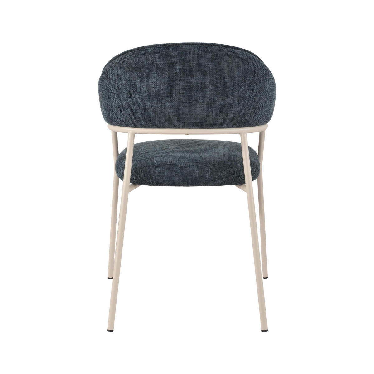 STÜHLE 2er Set Petrolblau Weiß 56,5/57/82,5 cm - Dunkelblau, Textil (56.5/82.5/57cm) - Mobili Rebecca