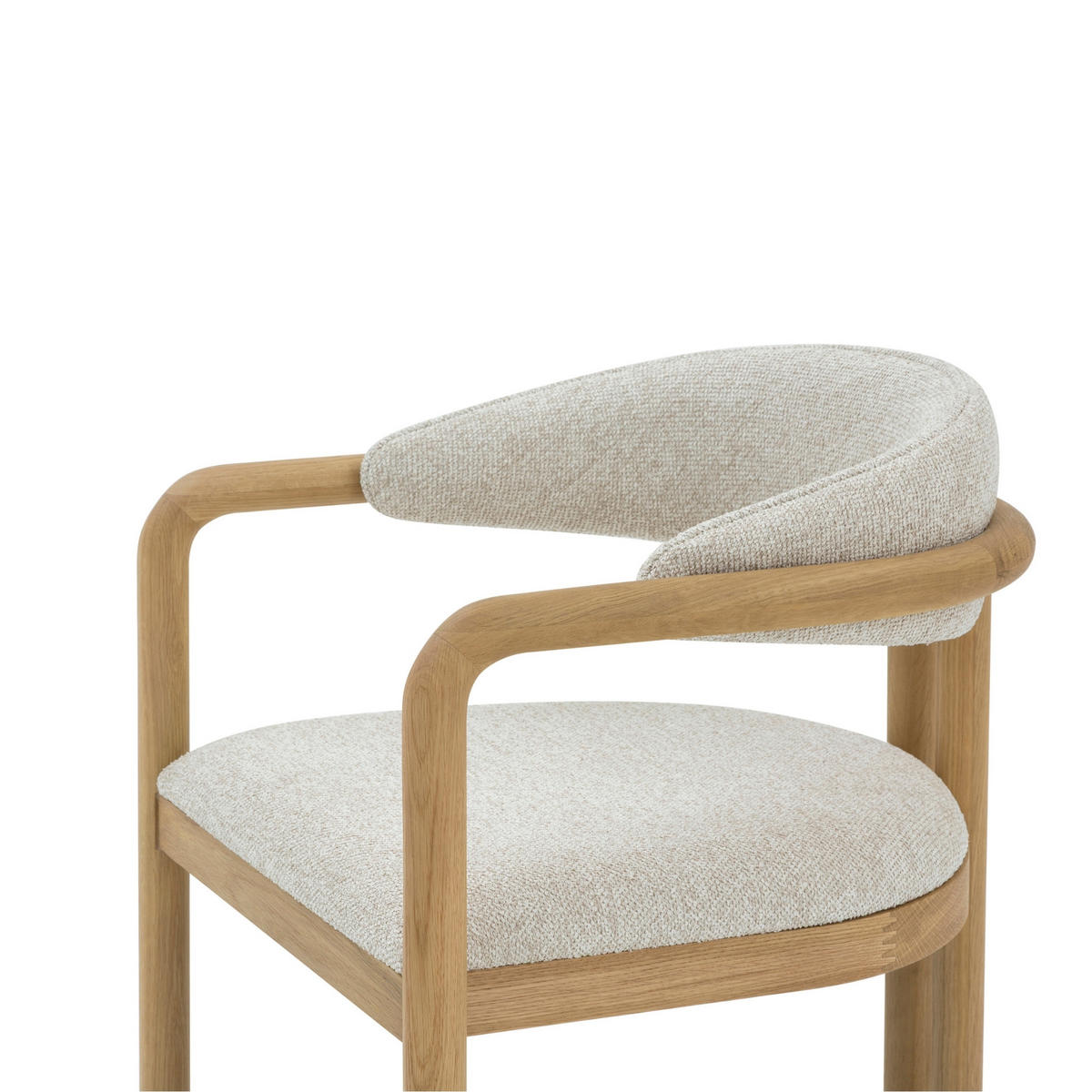 ESSZIMMERSTUHL Nature beiger Sitz - Beige, Holz (58/77/59cm) - WOODEK