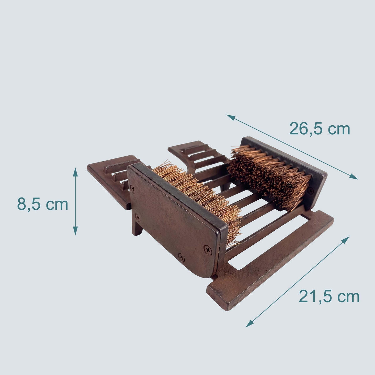 ČISTIČ topánok - hnedá, kov (21.5/26.5cm) - Relaxdays