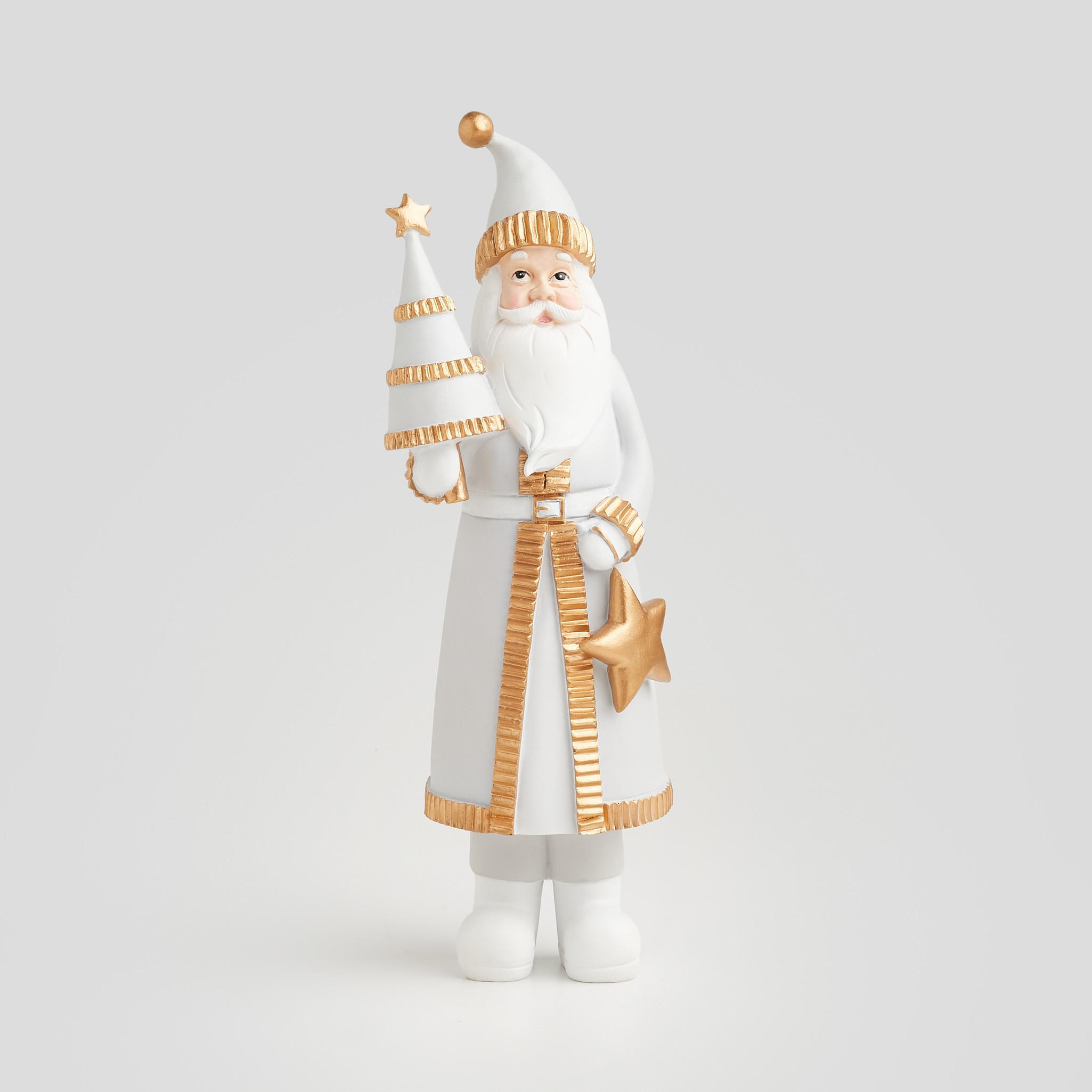 FIGURINE Mikulas - Hellgrau, Kunststoff (12/38/14cm) - home&you