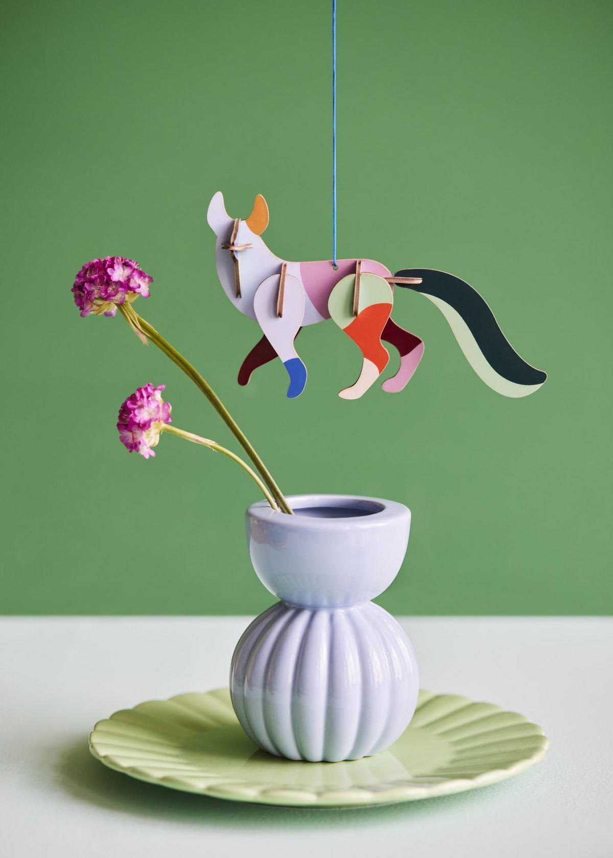 DEKOFIGUR Mobil Fuchs 3.6/7.9 cm - Multicolor, Wellpappe (3.6/7.9/8cm) - KUNSTLOFT