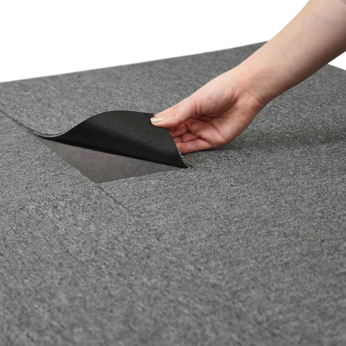 TEPPICHFLIESEN - ANTHRAZIT (20ER PACK) - Anthrazit, Textil (1/50cm) - Monstershop