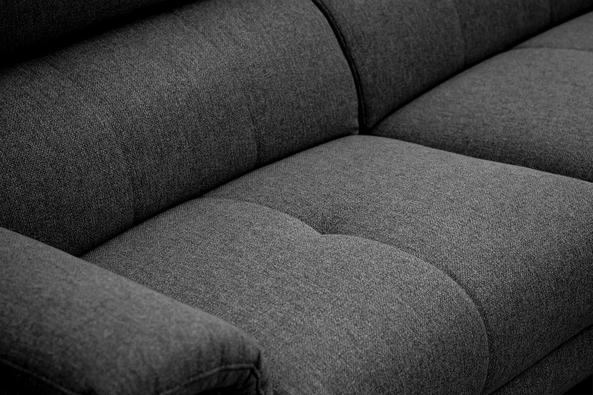 RELAXSOFA MATERA 3-Sitzer mit 2 Relaxfunktionen, schwarz - Schwarz, Holzwerkstoff/Textil (212/82/103cm) - Courtois Laville