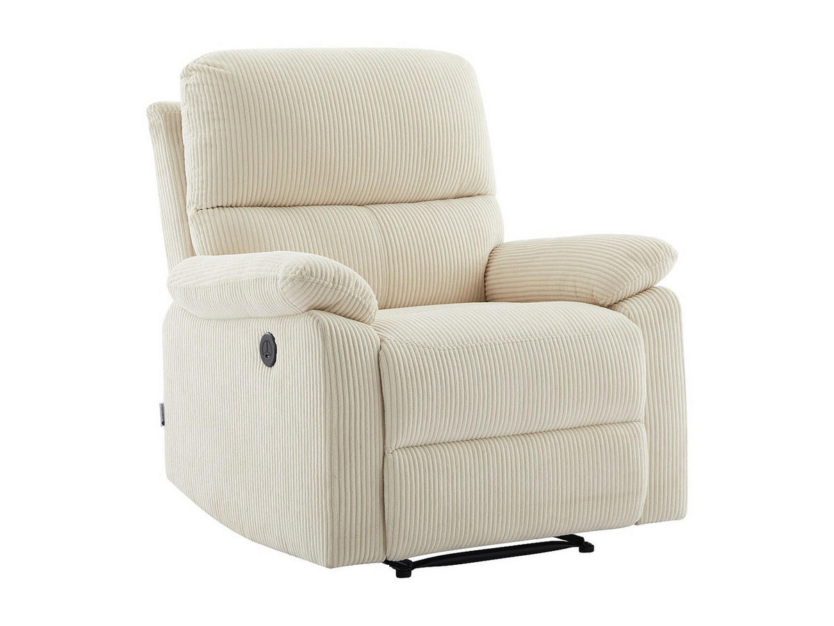 RELAXSESSEL - 1 -Sitzer - Polyester - beige - LUNANO - Beige, Textil (91/102/89cm) - Vente-Unique