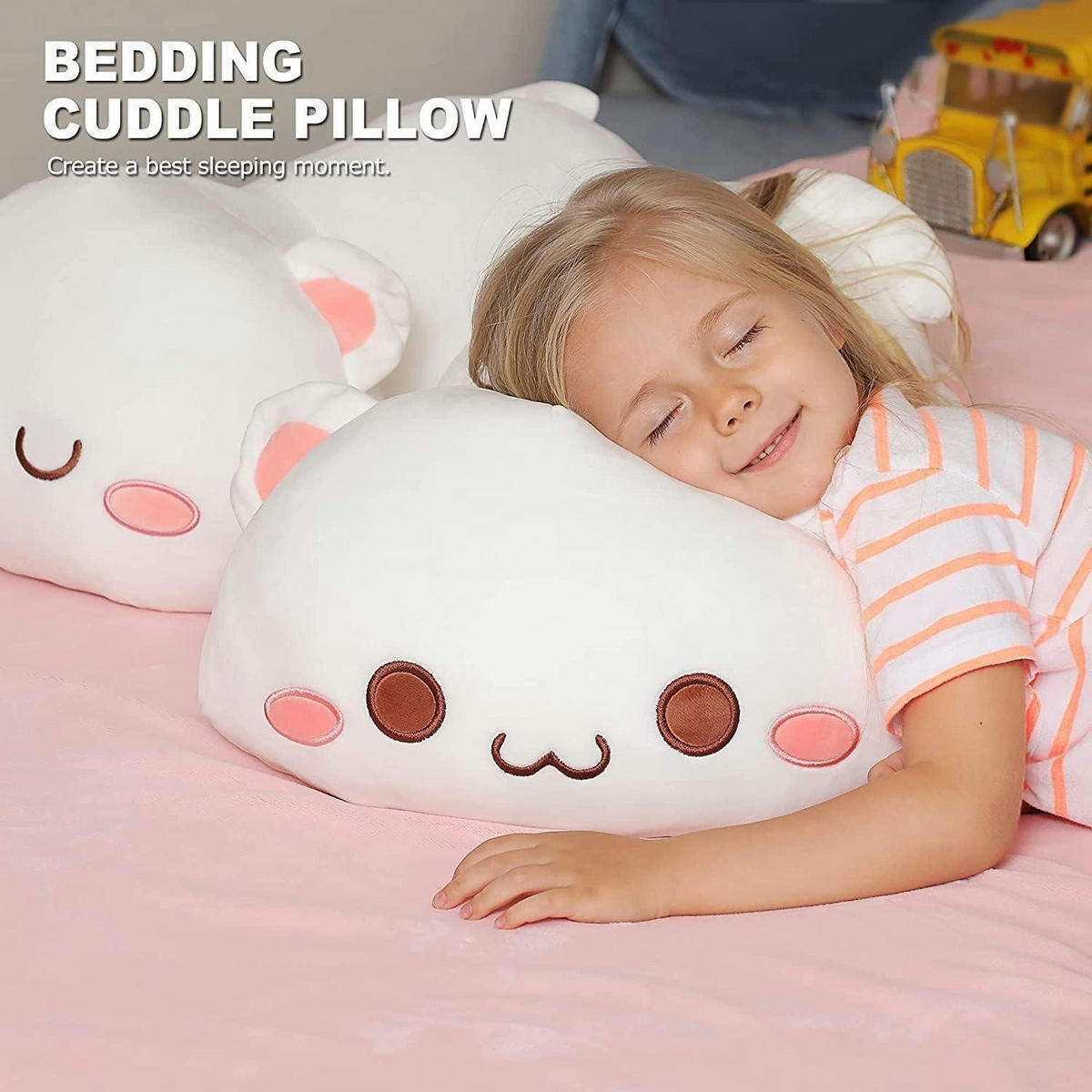 PLÜSCHTIER Katze 65 cm - Weiß, Textil (40/65cm)