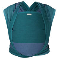 BABYTRAGETUCH Gewebtes Tragetuch - Türkis/Blau, Textil (70/0.1/460cm) - Hoppediz