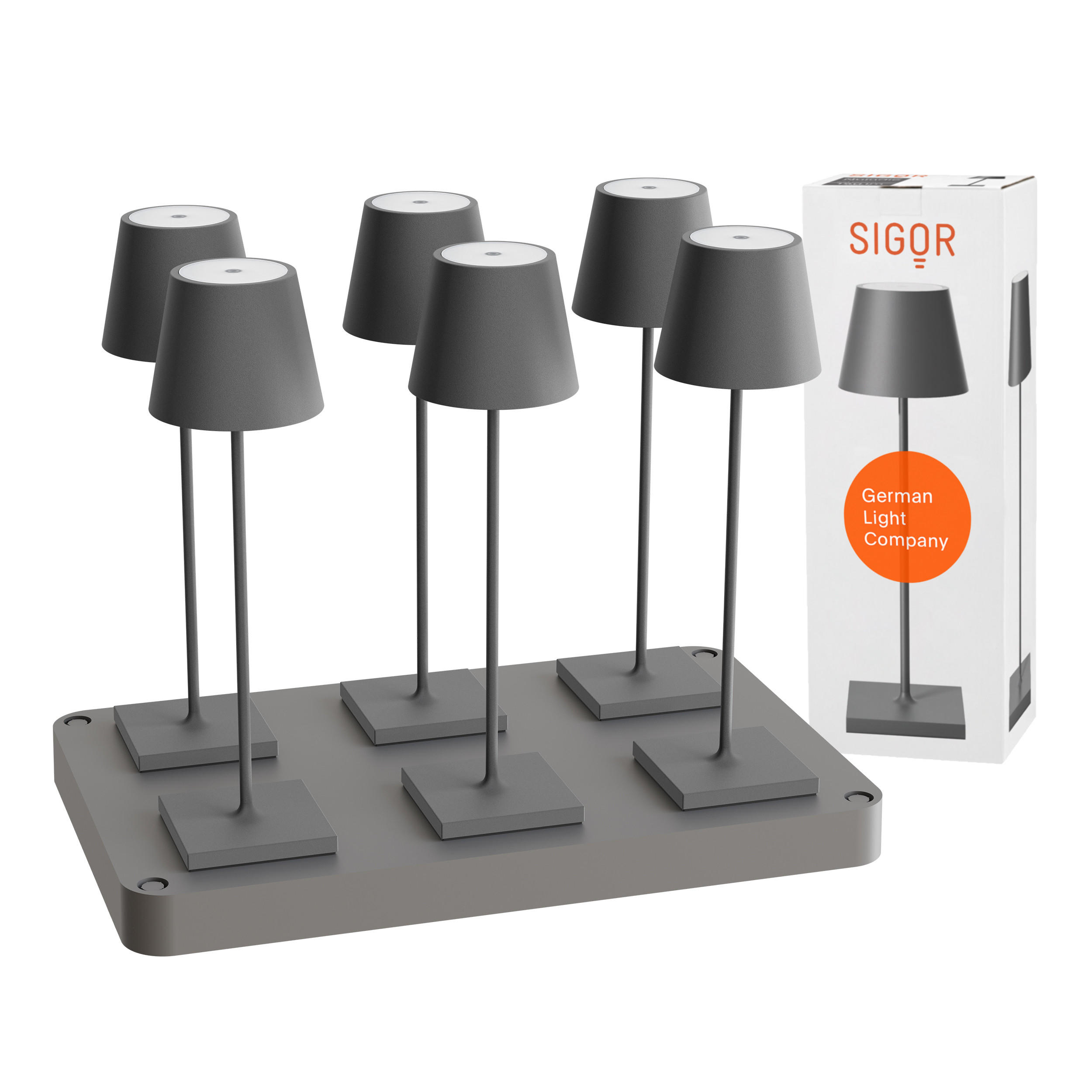 Sigor Led Grau 10x38x38 cm