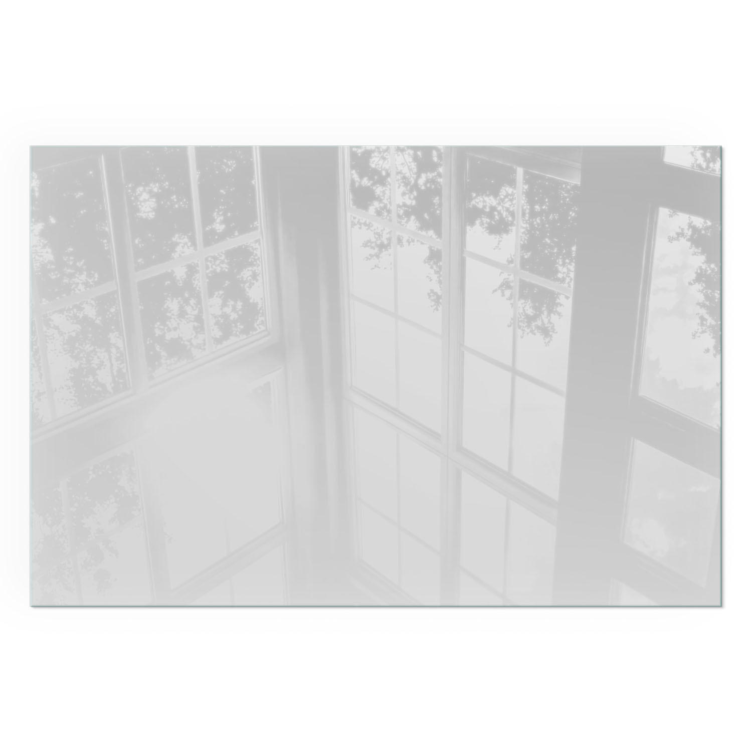 GLASPLATTE für Kamin 120x80 cm - Grau, Glas (120/80/0.4cm) - TULUP