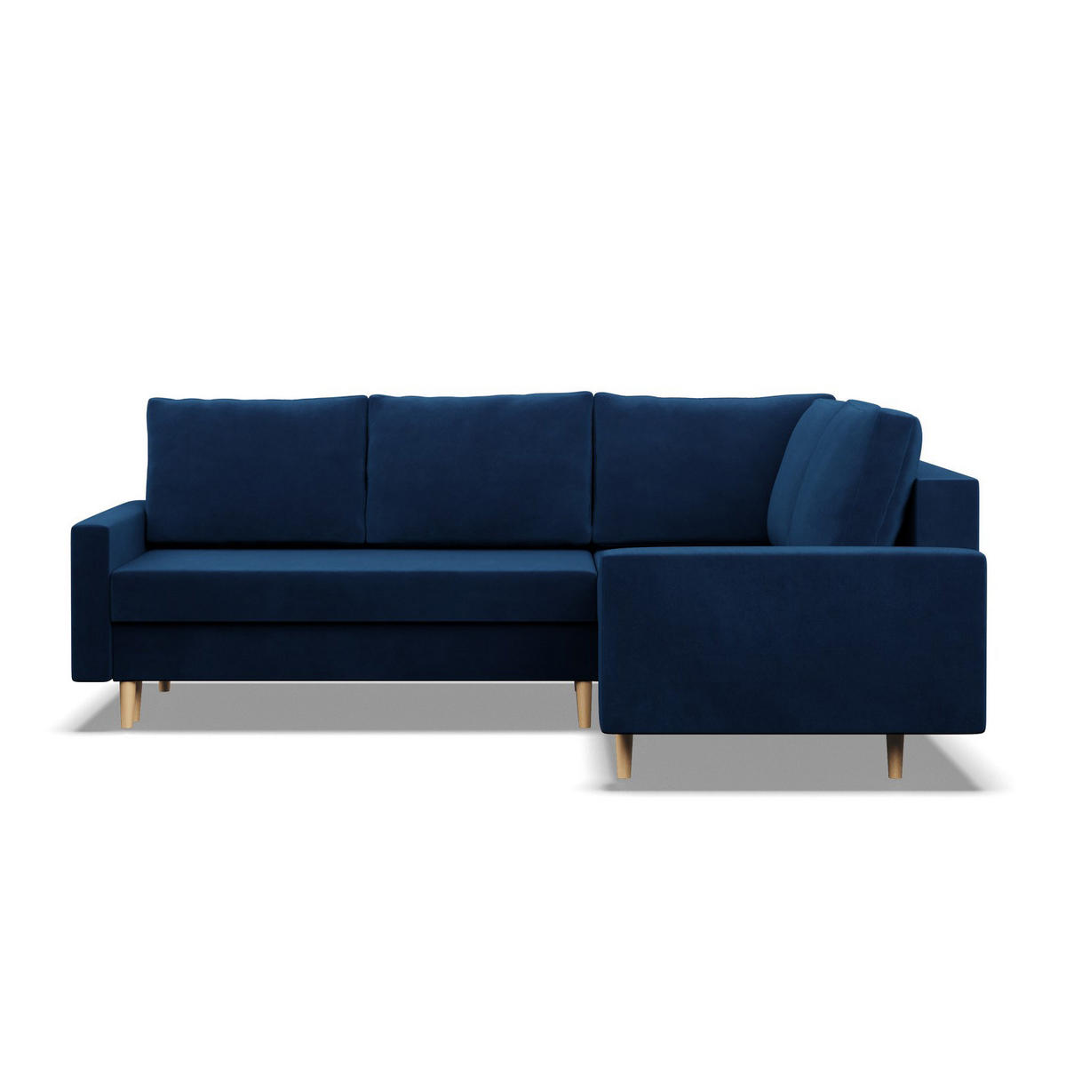 ECKSOFA LINKS MIT SCHLAFFUNKTION BLANK, Dunkelblau - Blau, Textil (223/175cm) - Mebligo
