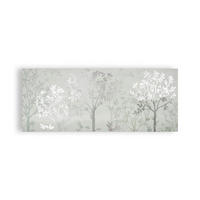 LEINWANDBILD Neblige Waldlandschaft - 40x100cm - Grau, Holzwerkstoff (100/3cm) - Graham & Brown