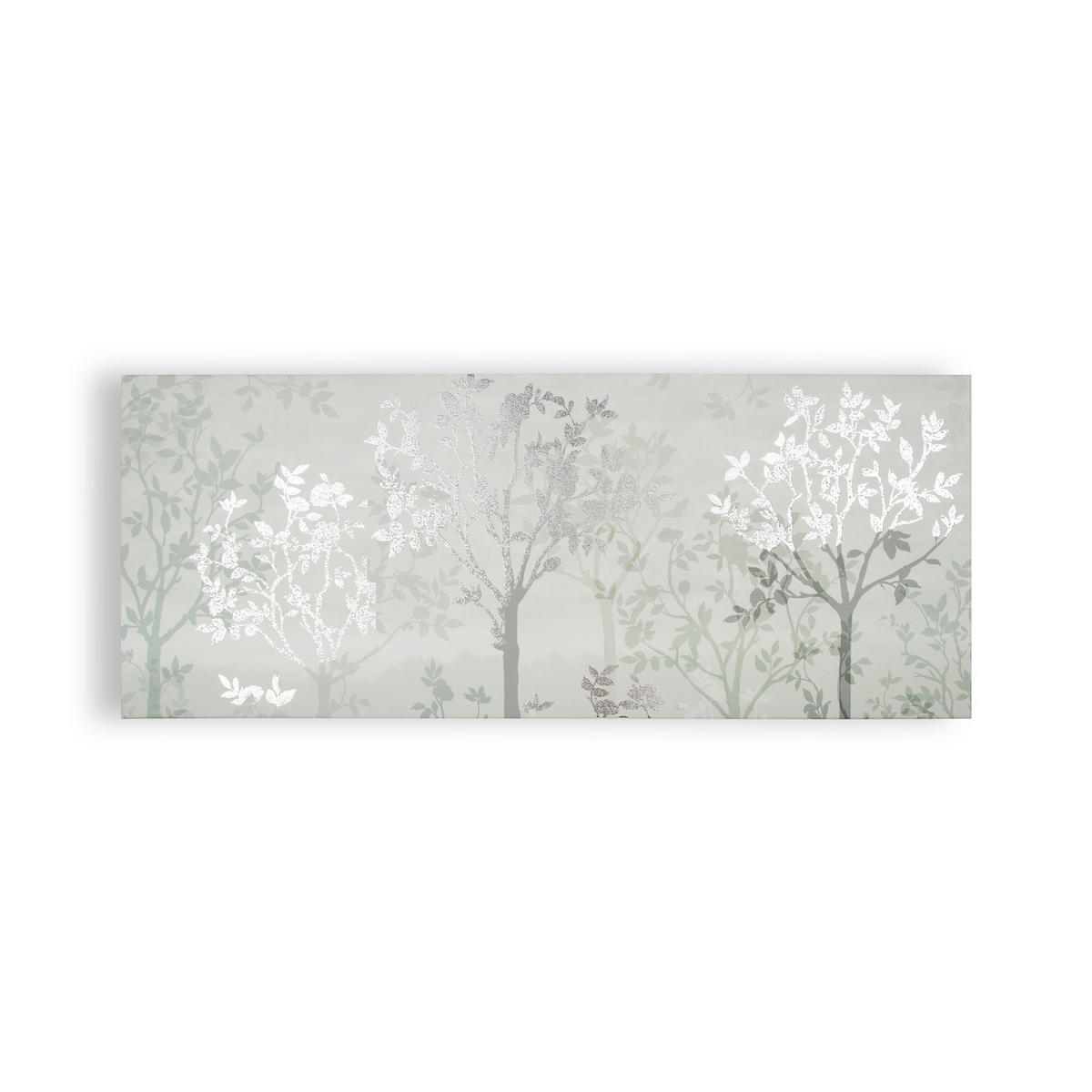 LEINWANDBILD Neblige Waldlandschaft - 40x100cm - Grau, Holzwerkstoff (100/3cm) - Graham & Brown
