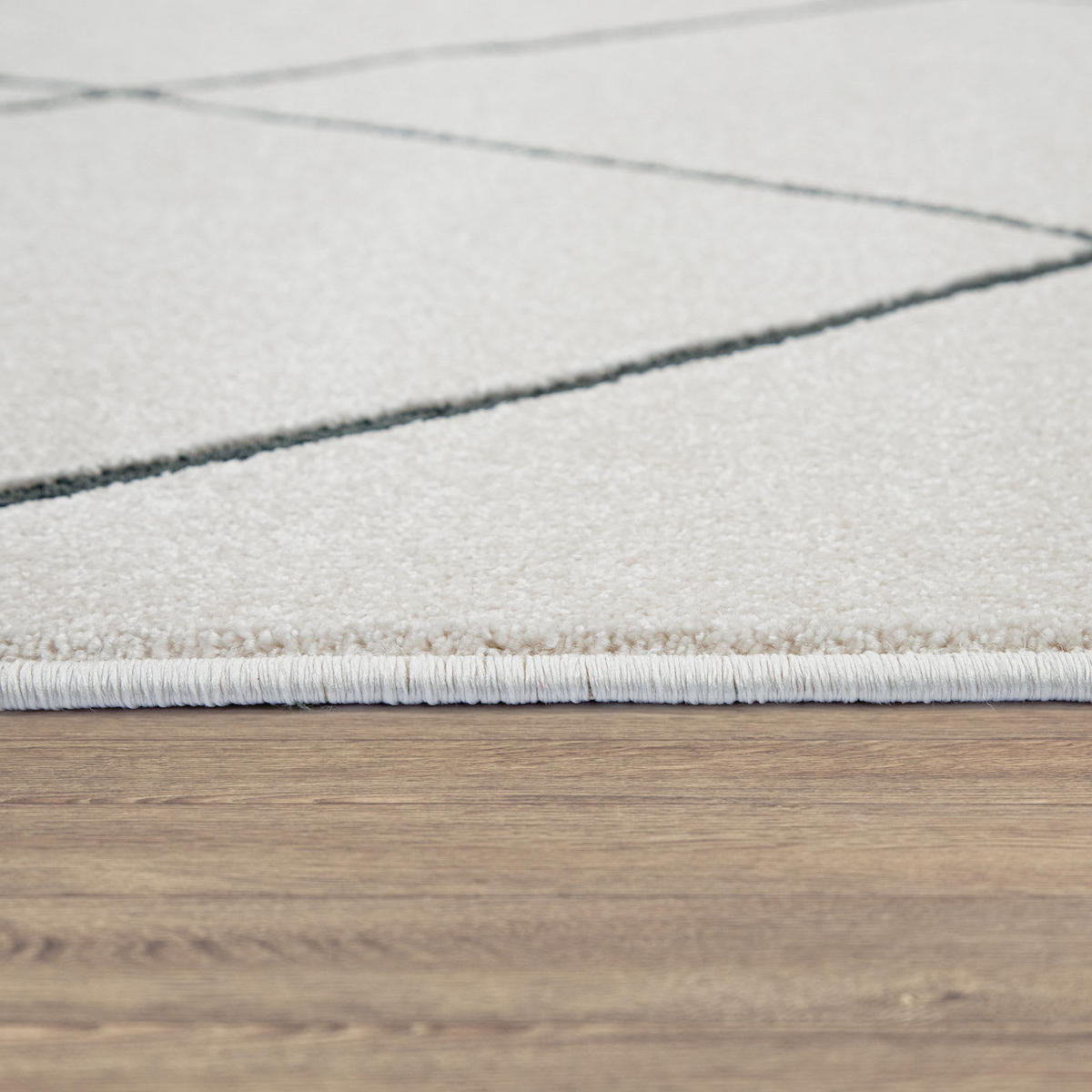 KURZFLORTEPPICH 120/120 cm Haral 786 - Weiß, Kunststoff (120/120cm) - Paco Home