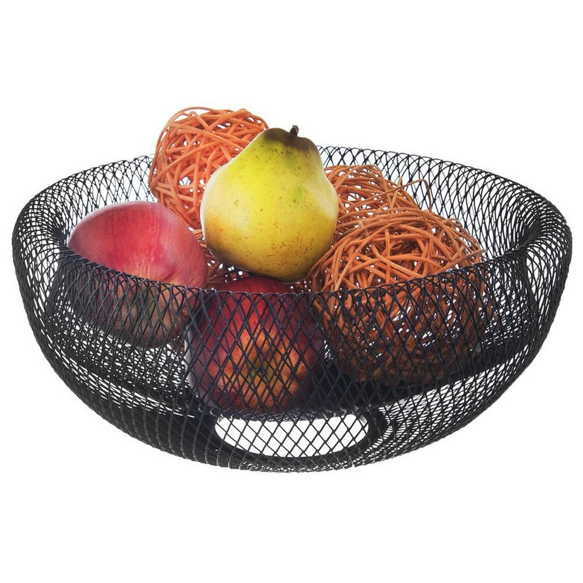 OBSTKORB Radka aus Metall Schwarzer - Schwarz, Metall (14cm) - Orion 