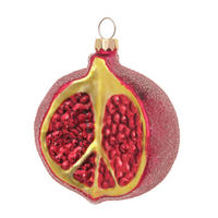 CHRISTBAUMSCHMUCK Granatapfel Rot 8cm (Glas / 1 Stk.) - Rot, Glas (6/8/6cm) - Krebs Glas Lauscha