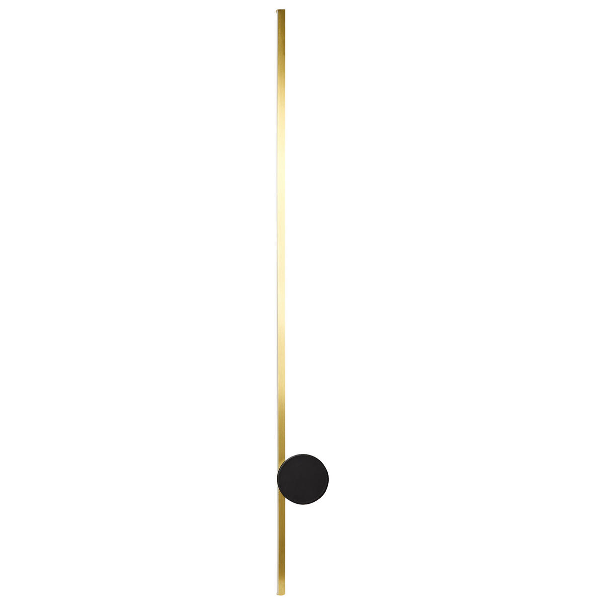 LED-WANDLAMPE Gold/Schwarz Ingenio - Goldfarben/Schwarz, Metall (8/90/8cm) - Beliani