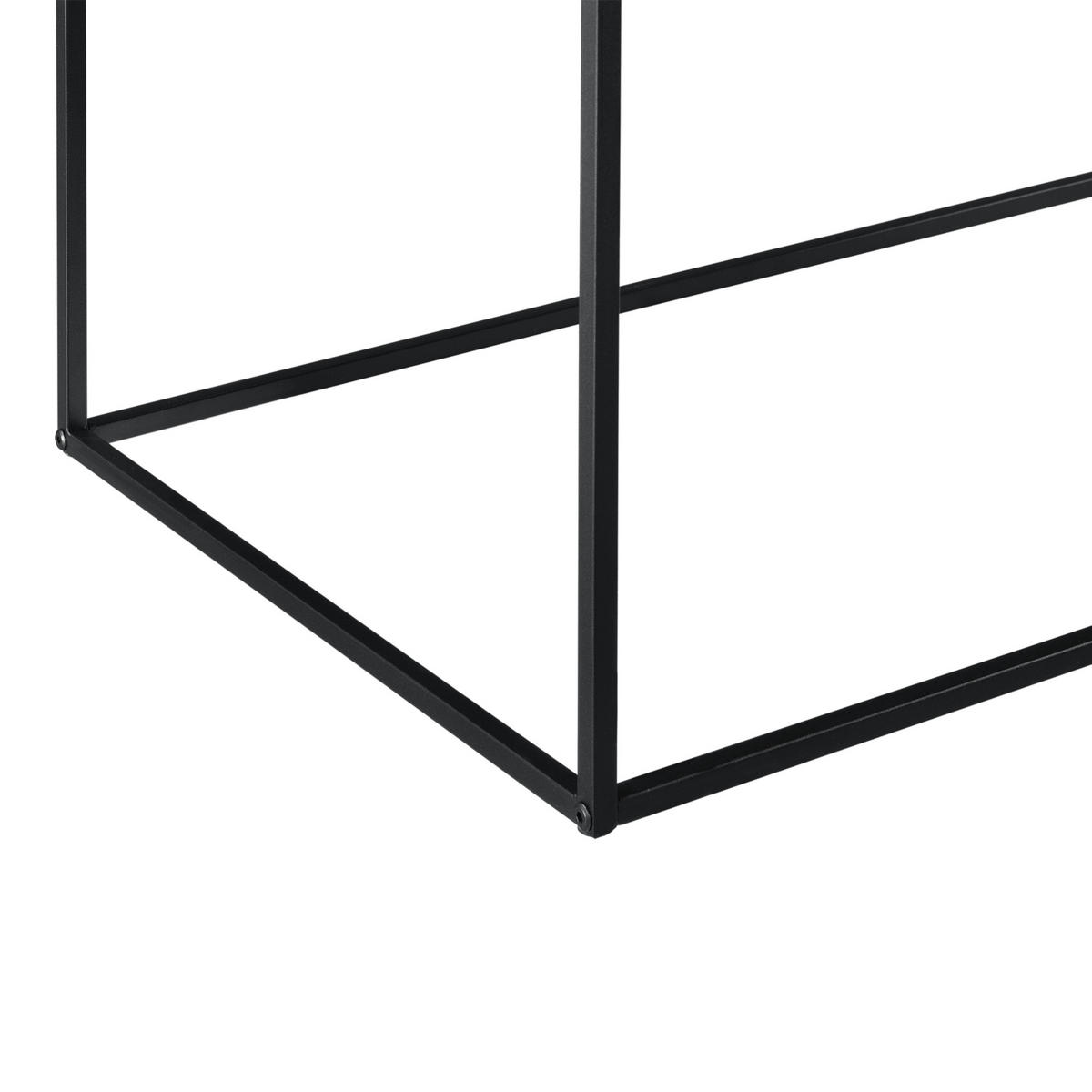 KONSOLENTISCH Russafa - Schwarz, Metall (55/55/50cm) - [en.casa]