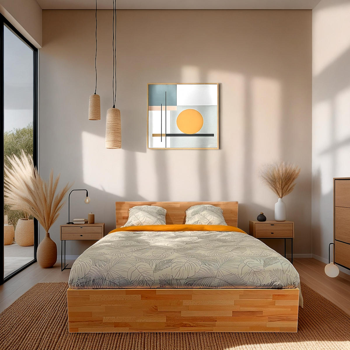 MASSIVHOLZBETT mit Bettkasten/ 180x200cm MILO - Buche geölt - Buchefarben, Holz (180/200cm) - Weber Industries