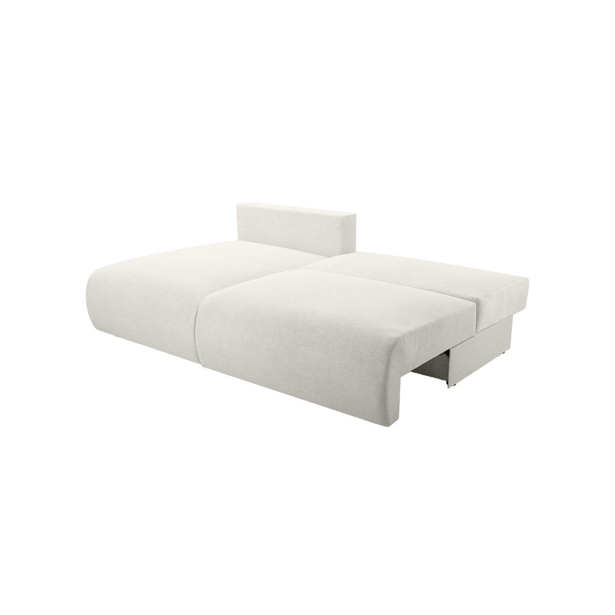 ECKSOFA Ripley mit Schlaffunktion, Wei� - Weiß, Textil (223/150cm) - Fedve