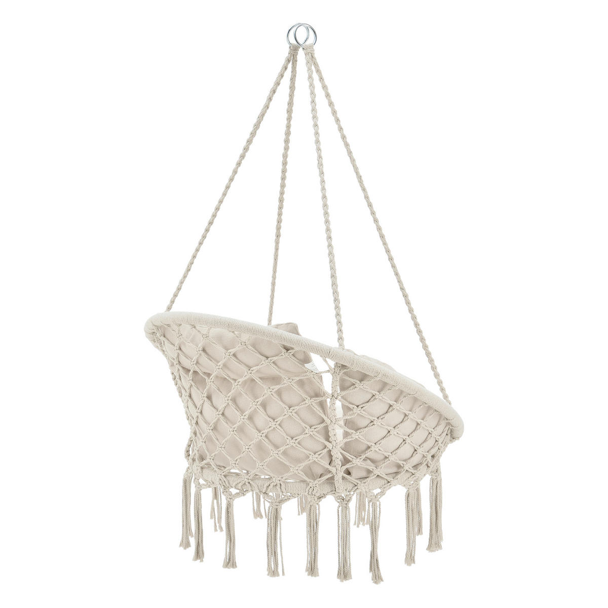 HÄNGESESSEL Kailua - Creme, Textil (80/135/80cm) - casa.pro