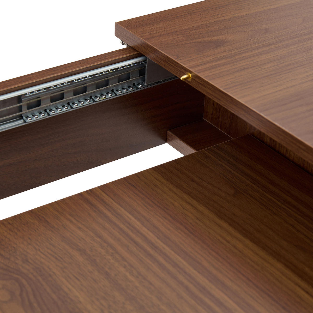 AUSZIEHTISCH Nussbaumfarben 220/88.5/77 cm - Walnussfarben, Holz (88.5/220/77cm) - PANGIVO