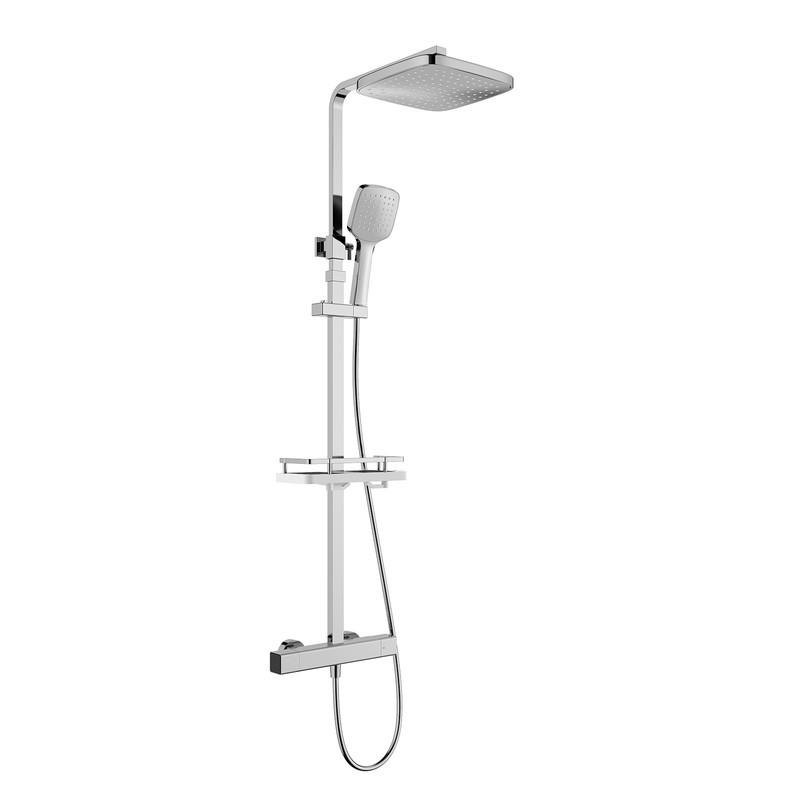 Homelody Duschsystem Chrom 39x13.8x85.5 cm