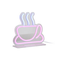 NEON Light Coffee 2/22/21 cm - Pink, Kunststoff (2/22/21cm) - Leitmotiv
