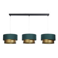 HÄNGELEUCHTE Grün 30/88 cm - Goldfarben, Kunststoff (30/2.6/88cm) - ONZENO