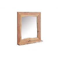 BADSPIEGEL Akazie 70x12x78 natur lackiert PURE ACACIA #613 - Braun, Holz (70/78/12cm) - Massivmoebel24