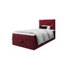 BOXBETT ALTEA 90x200 Monolith 59, mit Matratze und Topper, Rot - Rot, Holz/Kunststoff (90/200cm) - Bedante