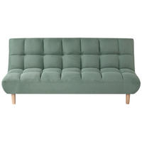 SCHLAFSOFA 2-Sitzer Stoff Hellgrün Risor - Hellgrün, Textil (190/83/90cm) - Beliani