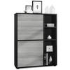 HIGHBOARD Cuba Türen in Avola-Anthrazit - Anthrazit, Holzwerkstoff (79/105.5/35.5cm) - Vladon