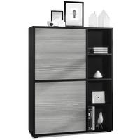 HIGHBOARD Cuba Türen in Avola-Anthrazit - Anthrazit, Holzwerkstoff (79/105.5/35.5cm) - Vladon