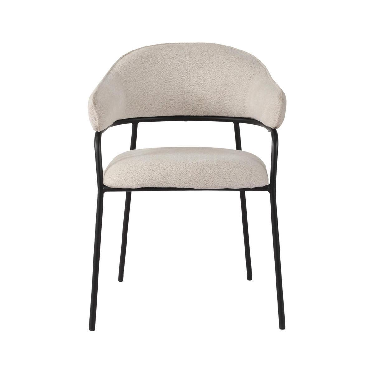 STÜHLE 2er Set Weiß 56,5/57/82,5 cm - Weiß, Textil (56.5/82.5/57cm) - Mobili Rebecca