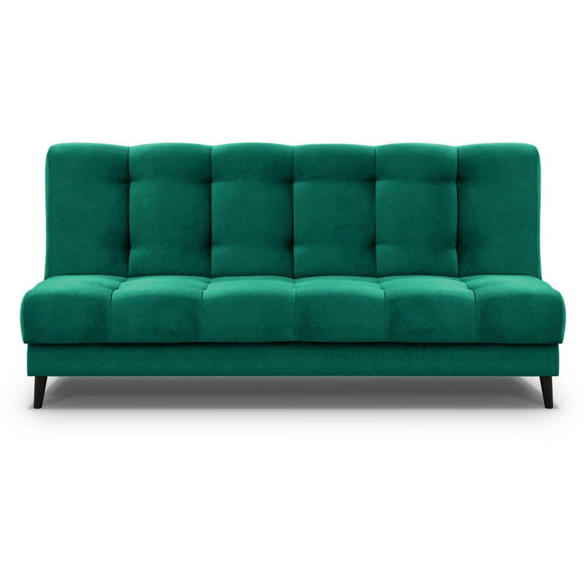 3-SITZER Schlafsofa Nancy grün - Dunkelgrün, Holz/Textil (220/89/93cm) - Beautysofa