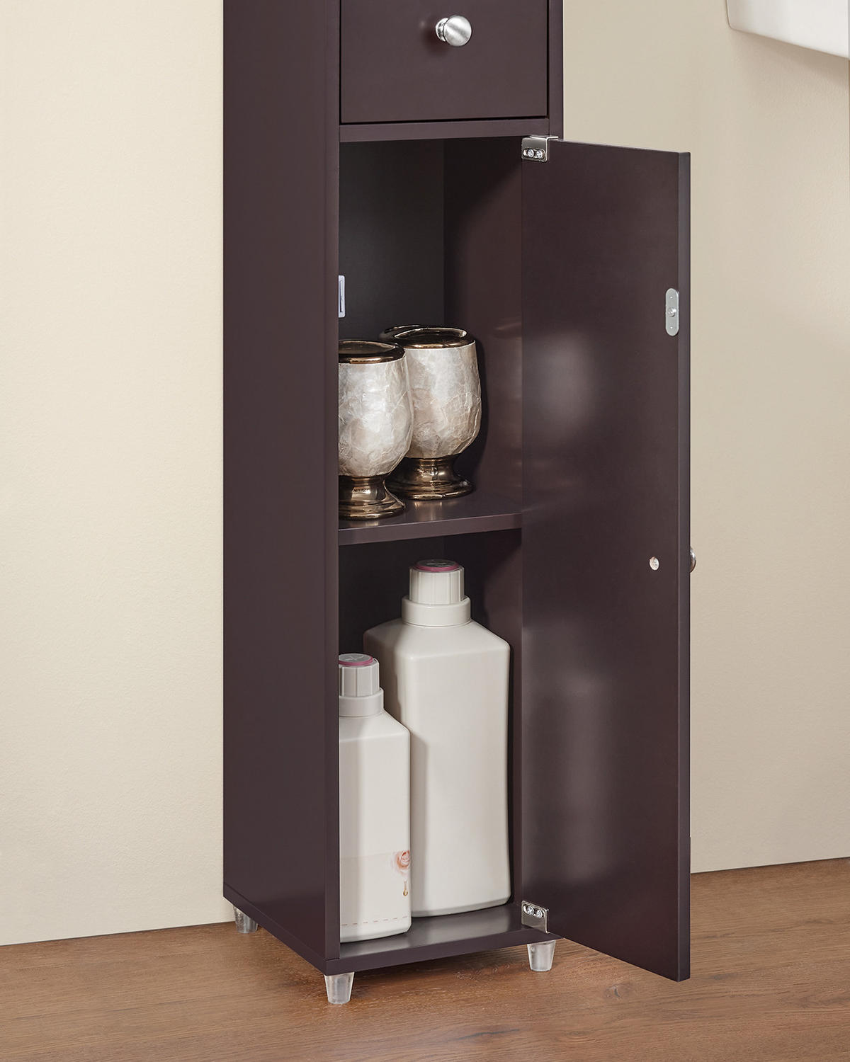 HOCHSCHRANK Braun - Dunkelbraun, Holzwerkstoff (20/180/20cm) - SoBuy