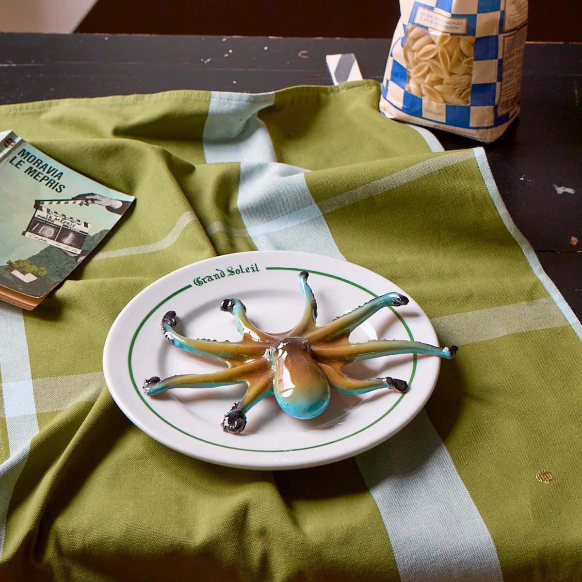 GESCHIRRTUCH La nonna pistacchio 50 x 70 cm - Grün, Textil (70/50cm)