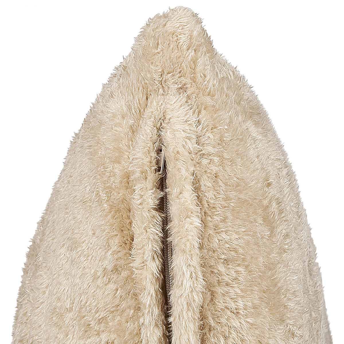 DEKOKISSEN Beige 45/45 cm Pilea - Beige, Textil (45/45cm) - Beliani
