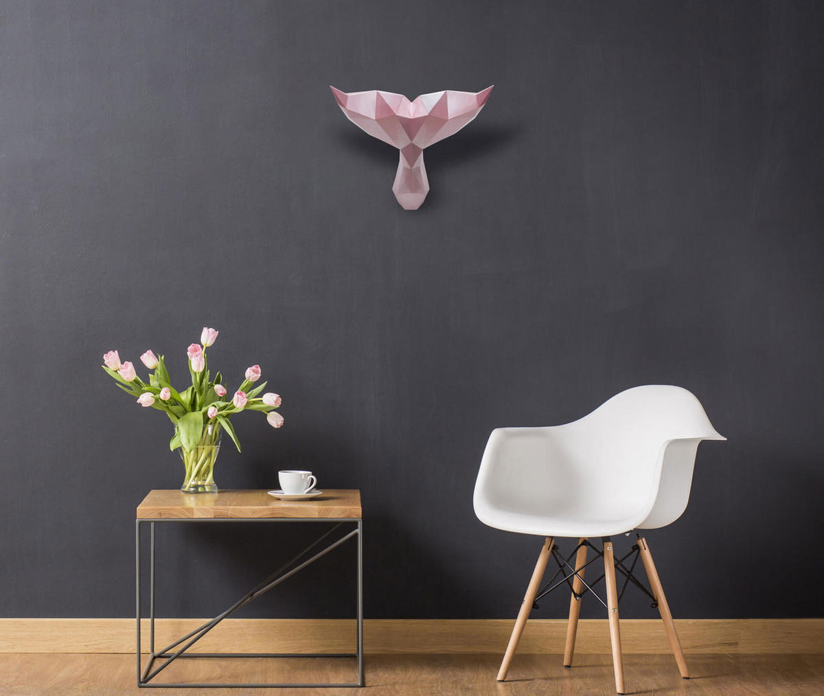 SKULPTUR Rosa 43/32 cm - Pink, Stein (1.66/32/38cm) - KUNSTLOFT