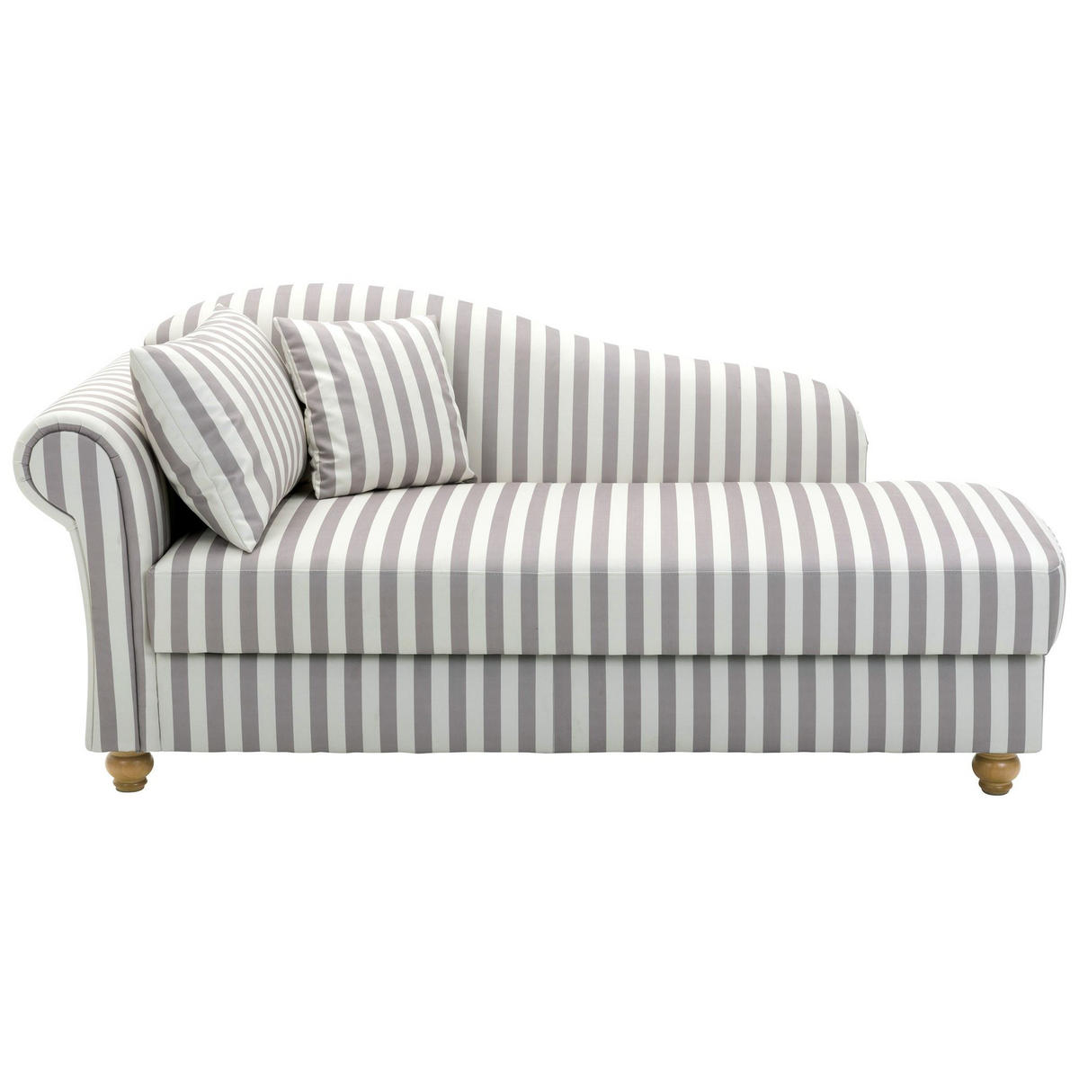 RECAMIERE Armlehne links Katrinka Flachgewebe mittelbraun - Haselnussfarben, Kunststoff (188/84/92cm) - 58aufmkessel