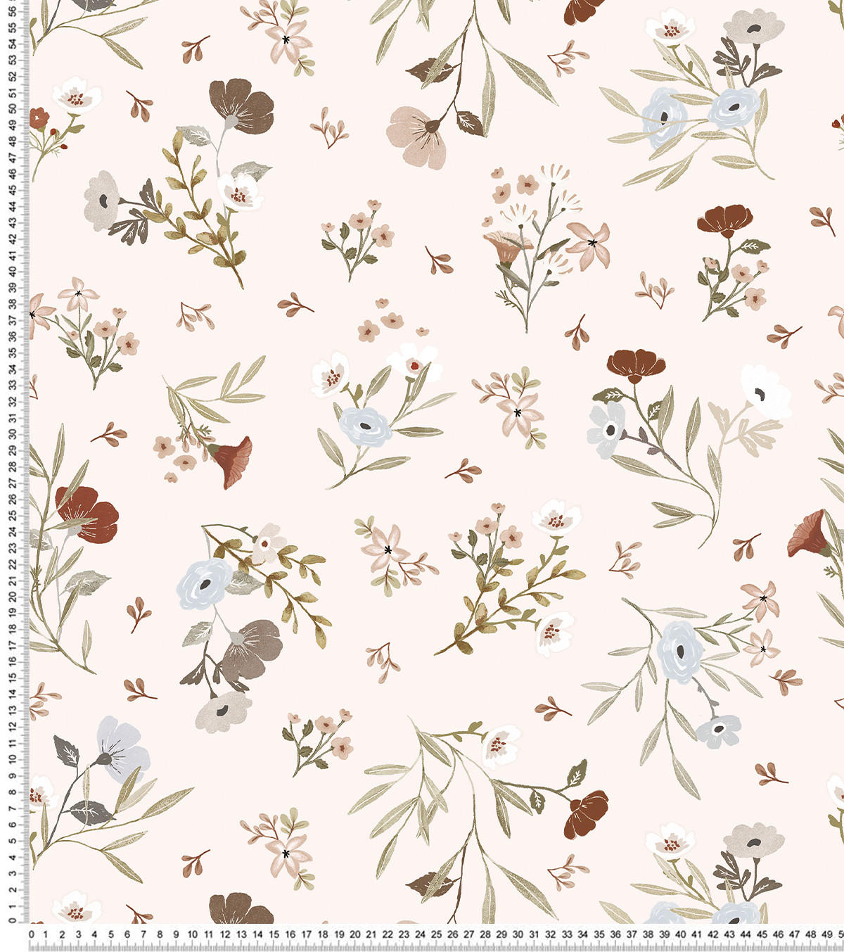VLIESTAPETE Lilydale Blumen 50 cm x 10 m, hellrosa - Pink/Hellrosa, Papier (50/1000cm) - Lilipinso