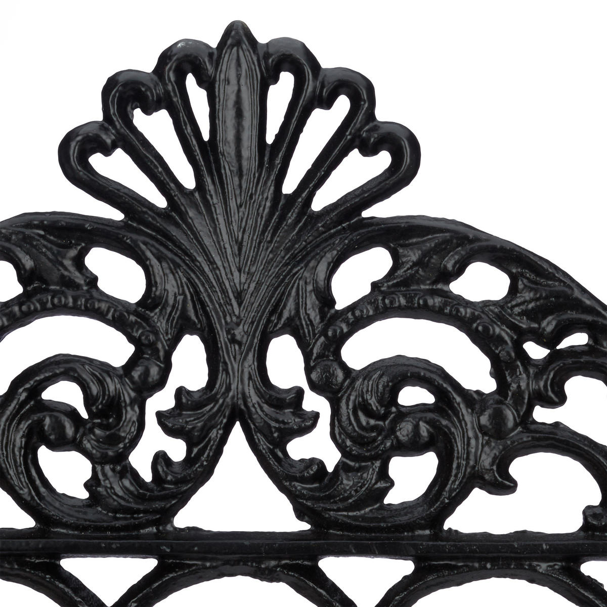 GARDEROBENLEISTE - Schwarz, Metall (35/17/3.5cm) - Relaxdays
