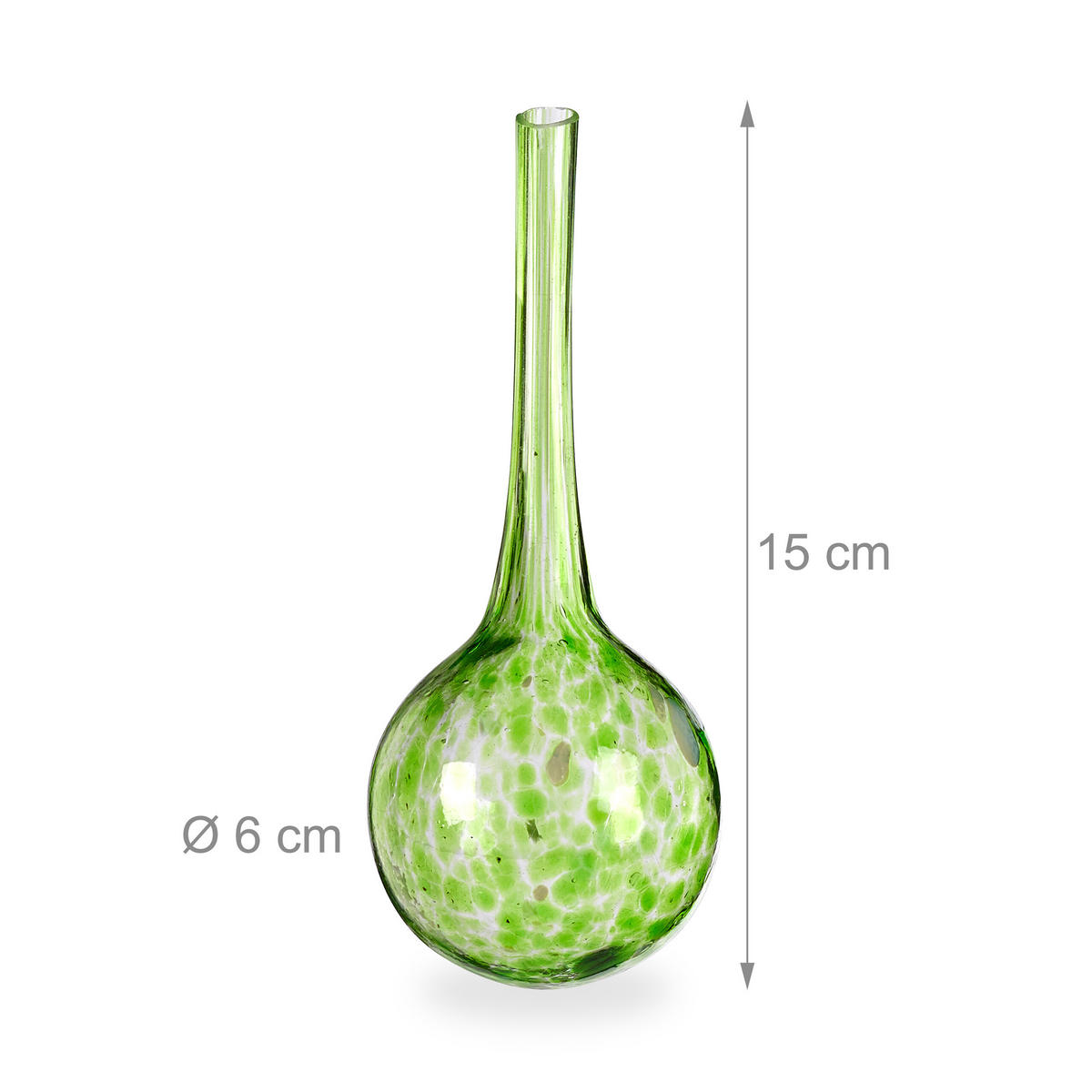 4XBEWÄSSERUNGSKUGEL - Grün, Glas (6/15/6cm) - Relaxdays