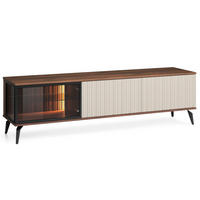 LOWBOARD TRAMONTO 180/50/39 cm, Nussbaumfarben - Kaschmir/Nussbaumfarben, Holzwerkstoff (180/50/39cm) - MASSENO